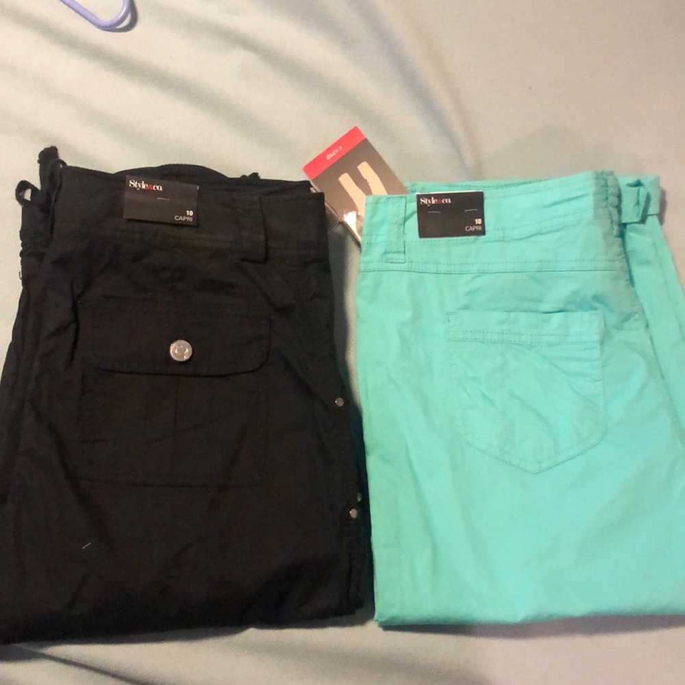 Style & Co Capri pants set of 2. Size 10.
